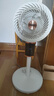 新飛空氣循環(huán)扇電風(fēng)扇家用風(fēng)扇臺式搖頭小風(fēng)扇立式換氣扇輕音電扇節(jié)能大風(fēng)量落地扇 2501語音遙控-八字白配UV金(雙層底板)延長線 曬單實(shí)拍圖