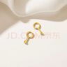 潮宏基 小圓珠黃金耳釘女足金耳飾簡(jiǎn)約時(shí)尚通勤送女友生日禮物 計(jì)價(jià) 約1.05g 曬單實(shí)拍圖