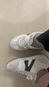回力女鞋德訓(xùn)鞋女款2025新款夏季復(fù)古百搭鞋子女爆款厚底休閑運動鞋 白灰-【3cm舒適軟底】 37 曬單實拍圖
