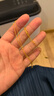 周大福滿天星光珠基礎(chǔ)鏈足金黃金項(xiàng)鏈(工費(fèi)360)40cm 約2.95g EOF1627 曬單實(shí)拍圖