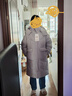 波司登（BOSIDENG）【反季】羽絨服女中長(zhǎng)款脫卸帽加厚新國(guó)標(biāo)90絨商場(chǎng)同款修身外套 格雷灰8A21 M 165/88A 體重約120-140斤 曬單實(shí)拍圖