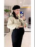 婧麒（JOYNCLEON）孕婦西裝褲春夏外穿2025新款煙管褲小個(gè)子不勒肚子孕婦裝夏季 黑色【西裝面料 垂順免燙】 L 曬單實(shí)拍圖