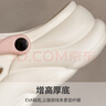 利達妮（TZLDN）厚底洞洞鞋女士2025夏季新款外穿防滑踩屎感沙灘休閑包頭涼拖鞋女 淺粉+焦糖女孩（10個） 36-37 【適合35-36】 曬單實拍圖