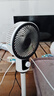風(fēng)扇智能靜音電風(fēng)扇家用空氣循環(huán)扇臺(tái)式辦公室搖頭風(fēng)扇遙控落地扇 強(qiáng)勁大風(fēng)力黑-常規(guī)機(jī)械搖頭 曬單實(shí)拍圖
