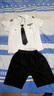 G.DUCKKIDS小黃鴨男童套裝春秋季新款兒童警官警察衣服男寶寶演出服裝三件套 短袖襯衣+褲子兩件套 120 尺碼5~6歲【110-120cm】cm 曬單實(shí)拍圖