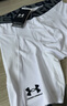 安德瑪（UNDERARMOUR）春夏HeatGear Armour男子訓練運動緊身短褲1361596 白色100 XL 曬單實拍圖