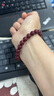金石靈朱砂手串護(hù)身符男女款紫金砂轉(zhuǎn)運(yùn)珠佛珠情侶手鏈本命年生日禮物 曬單實(shí)拍圖