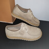 雅格獅丹（Aquascutum）男鞋夏季2025新款商務(wù)休閑皮鞋男士真皮工裝鞋 杏色 【英國百年品牌】 40 -適合運動(dòng)鞋41碼 曬單實(shí)拍圖