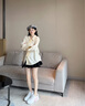 斯凱奇（Skechers）2025夏季新款女鞋熊貓鞋厚底增高老爹耐磨休閑鞋熊貓鞋150530 白色/粉色/WPK 38 曬單實拍圖