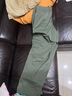 駱駝（CAMEL）休閑戶外登山褲男防潑水直筒工裝褲 J14CA6L6645 湖茶綠 XXXL 曬單實拍圖