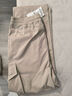 駱駝（CAMEL）休閑戶外登山褲女防潑水直筒工裝褲 J24CA6L6646 淡卡其 M 曬單實拍圖