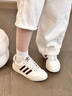 adidas NY 90 STRIPES經(jīng)典運(yùn)動(dòng)板鞋男女春季新款阿迪達(dá)斯三葉草 漢玉白/紅色/金色     43 曬單實(shí)拍圖