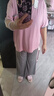 莫代爾大牌優(yōu)品睡衣女夏款大碼可外穿春秋季家居服薄款洋氣兩件套裝 短袖粉色上衣+灰色長(cháng)褲 L 曬單實(shí)拍圖
