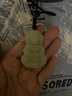 鳳禧珠寶和田玉觀音吊墜玉墜男士款玉石吊墜項(xiàng)鏈玉佩生日禮物實(shí)用禮品 曬單實(shí)拍圖
