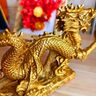 祥瑞禮銅龍擺件純銅大號(hào)漢龍金龍?jiān)讫埾辇埧蛷d辦公室門店裝飾品龍騰四海 漢龍 小號(hào) 21*3.7*11cm 曬單實(shí)拍圖