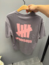 UNDEFEATED五條杠官方春季新品美式復(fù)古ICON經(jīng)典款LOGO短袖T恤 灰色 L 曬單實(shí)拍圖
