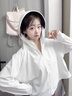 日本防曬衣女新款原紗型斗篷夏季寬松舒適透氣薄款冰絲防曬服外套 淺灰色【云朵原紗】 均碼 適合80-170斤 曬單實拍圖