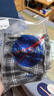NASA MARVEL長(cháng)袖襯衫男春秋季格子外套男士寬松休閑翻領(lǐng)襯衣上衣 黑色 XL 曬單實(shí)拍圖