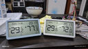 得力（deli）【超級爆款】室內溫濕度表 LCD電子溫濕度計 嬰兒房室內辦公用品兒童老人白色 曬單實拍圖