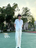 衣品天成【100%棉】2025春夏男士休閑褲純色通勤直筒褲男裝寬松百搭褲子男 曬單實拍圖