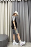 斯凱奇（Skechers）2025夏季新款女鞋熊貓鞋厚底增高老爹耐磨休閑鞋熊貓鞋150530 炭灰色1/LGLV 38 曬單實(shí)拍圖