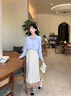 伯德小姐面試半身裙女裝職業(yè)西裝教資通勤半裙小個(gè)子正裝百褶裙子 曬單實(shí)拍圖