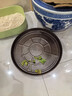 鐵質(zhì)移動(dòng)花盆托盤(pán)帶剎車(chē)金屬滾輪底座萬(wàn)向輪圓形大型盆栽透氣底托 古銅50#（帶8個(gè)鐵輪）內徑48cm 曬單實(shí)拍圖