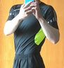 NIUKAILE 緊身上衣男士運動(dòng)跑步健身服速干T恤高彈力訓練透氣吸汗打底衫 絲印黑綠短袖 L （建議110-120斤） 曬單實(shí)拍圖