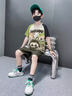 男童睡衣夏季薄款純棉短袖拉布布三件套青少年套裝中大兒童家居服 100%三件套NL-22520拉布布 100 -【8碼】身高93-103CM 曬單實拍圖