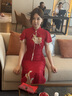 泰勒馬丁紅色新中式旗袍訂婚禮服女2025新款婚紗新娘主紗高檔秀禾服敬酒服 朱韻鳳儀（僅女裝） M 曬單實拍圖