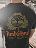 添柏嵐（Timberland）夏季新款男女情侶美式印花休閑潮牌純棉寬松男士短袖圓領T恤男裝 黑色 3XL 曬單實拍圖