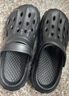 潔麗雅手術(shù)室洞洞鞋男士夏季外穿醫(yī)護(hù)士厚底防滑防臭足弓支撐醫(yī)用拖鞋男 黑色 【防滑耐磨 、久站不累】 42-43 【適合41-42碼】 曬單實(shí)拍圖
