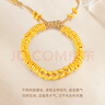中國黃金（CHINA GOLD）足金五帝幣盤纏金錢幣黃金手飾轉(zhuǎn)運(yùn)珠手繩送男友七夕節(jié)情人節(jié)禮物 足金五帝錢幣盤纏手串 金重約4.8g 曬單實(shí)拍圖