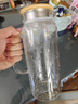 平仄冷水壺帶把手玻璃杯家用耐熱涼水壺1.5L大容量玻璃壺花茶壺果汁壺 曬單實(shí)拍圖