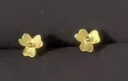 周六福（ZLF）  足金999耳釘黃金耳釘女款迷你小金花耳飾 計價 0.67g 曬單實拍圖