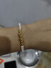 周大生足金珍珠手鏈淡水珠手串蝴蝶結(jié)黃金手飾送女生七夕禮物 曬單實拍圖