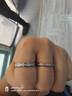 邦帛世 戒指女情侶對戒活口可調(diào)節(jié)小眾高級求訂結(jié)婚生日禮物送女友老婆 情侶對戒【蒹葭·白露】帶盒子 曬單實拍圖