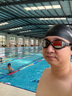 速比濤（Speedo）Hiro鯊魚皮競速硅膠泳帽Q彈柔韌 黑色 曬單實(shí)拍圖