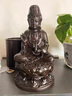 爵世皇庭【實(shí)木雕刻】木坐蓮觀(guān)音菩薩佛像擺件家居供奉辦公室鎮宅工藝 木【坐蓮觀(guān)音】高15cm 曬單實(shí)拍圖