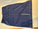 Navigare意大利小帆船女牛仔半身裙開叉不規(guī)則A字裙2312875502 藍(lán)  2XL  曬單實(shí)拍圖