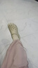 crocs卡駱馳厚底云朵洞洞鞋戶外|206750 骨白色-2Y2 37/38(240mm)  曬單實(shí)拍圖