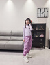 moonkids女童速干長(zhǎng)袖T恤2025秋季新款兒童防曬運(yùn)動(dòng)上衣半拉鏈訓(xùn)練打底衫 19579紫色運(yùn)動(dòng)衣 120 cm 曬單實(shí)拍圖