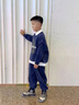 G.DUCKKIDS小黃鴨男童秋裝套裝兒童衣服男孩運(yùn)動(dòng)春秋季中大童衛(wèi)衣褲子三件套 灰 150 尺碼11~12歲【140-150cm】 曬單實(shí)拍圖