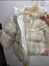 巴拉巴拉童裝嬰兒羽絨服女童寶寶冬季短款外套兒童保暖萌男童 白綠色調(diào)00314 110cm 曬單實拍圖