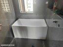 浪鯨（SSWW）衛(wèi)浴一體成型獨(dú)立式小戶型浴缸家用成人亞克力深泡方形泡澡浴池缸 1.3米獨(dú)立式浴缸 曬單實(shí)拍圖