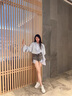 OLJ國際高端品牌小白鞋女2025年新款百搭厚底透氣網(wǎng)面板鞋 [白拼杏] 37 透氣網(wǎng) 曬單實(shí)拍圖