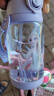 迪士尼（Disney）兒童水杯女孩直飲防摔上學(xué)專用艾莎小學(xué)生幼兒園水壺夏季吸管杯 曬單實(shí)拍圖