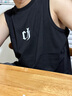 CHINISM  CH赤塵美式純棉背心男夏季潮流休閑寬松運(yùn)動(dòng)無(wú)袖坎肩t恤高級(jí)感 黑色 XL 曬單實(shí)拍圖