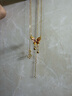 周六?，m瑯蝴蝶黃金項鏈女吊墜生日禮物計價A0613626約3.88g40+5cm 曬單實拍圖