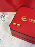 中國黃金（CHINA GOLD）黃金耳環(huán)女士足金小貓耳釘純金耳飾生日七夕情人節(jié)禮物送女友老婆 【賀卡定制/聯(lián)系客服】 曬單實(shí)拍圖